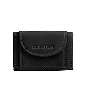Old river Small leather wallet, black - Wallet