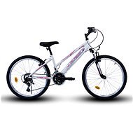 OLPRAN 24 Falcon SUS biela/ružová - Detský bicykel