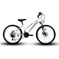 OLPRAN 24 Spirit SUS full disc fehér/rózsaszín - Gyerek kerékpár