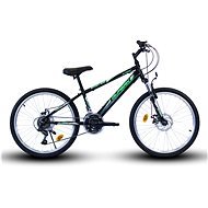 OLPRAN 24 Spirit SUS full disc black/green - Children's Bike
