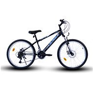 OLPRAN 24 Spirit SUS full disc čierna/modrá - Detský bicykel