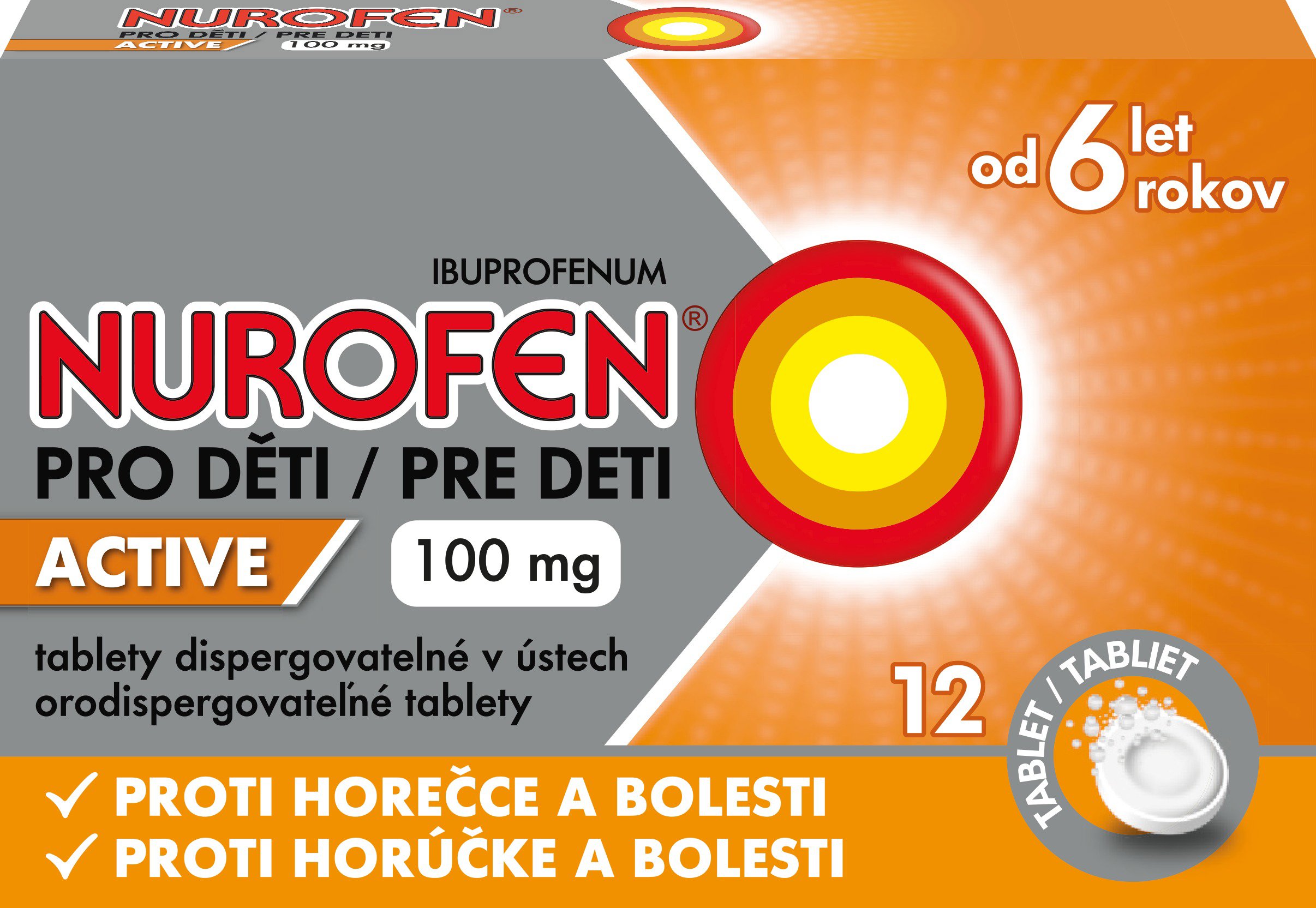 Nurofen for children Active 100 mg 12 tablets - Medicinal Product