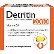 Detritin Vitamin D3 2000 IU 60 softgels - Vitamin D3