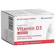 Vitamin D3 1000 IU 60 + 30 capsules - Vitamin D3