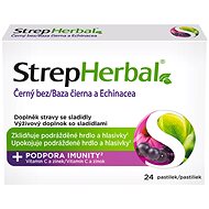 StrepHerbal Elderberry and Echinacea 24 lozenges - Dietary Supplement