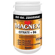 Magnex citrate 375 mg + B6 100 + 50 tablets - Magnesium