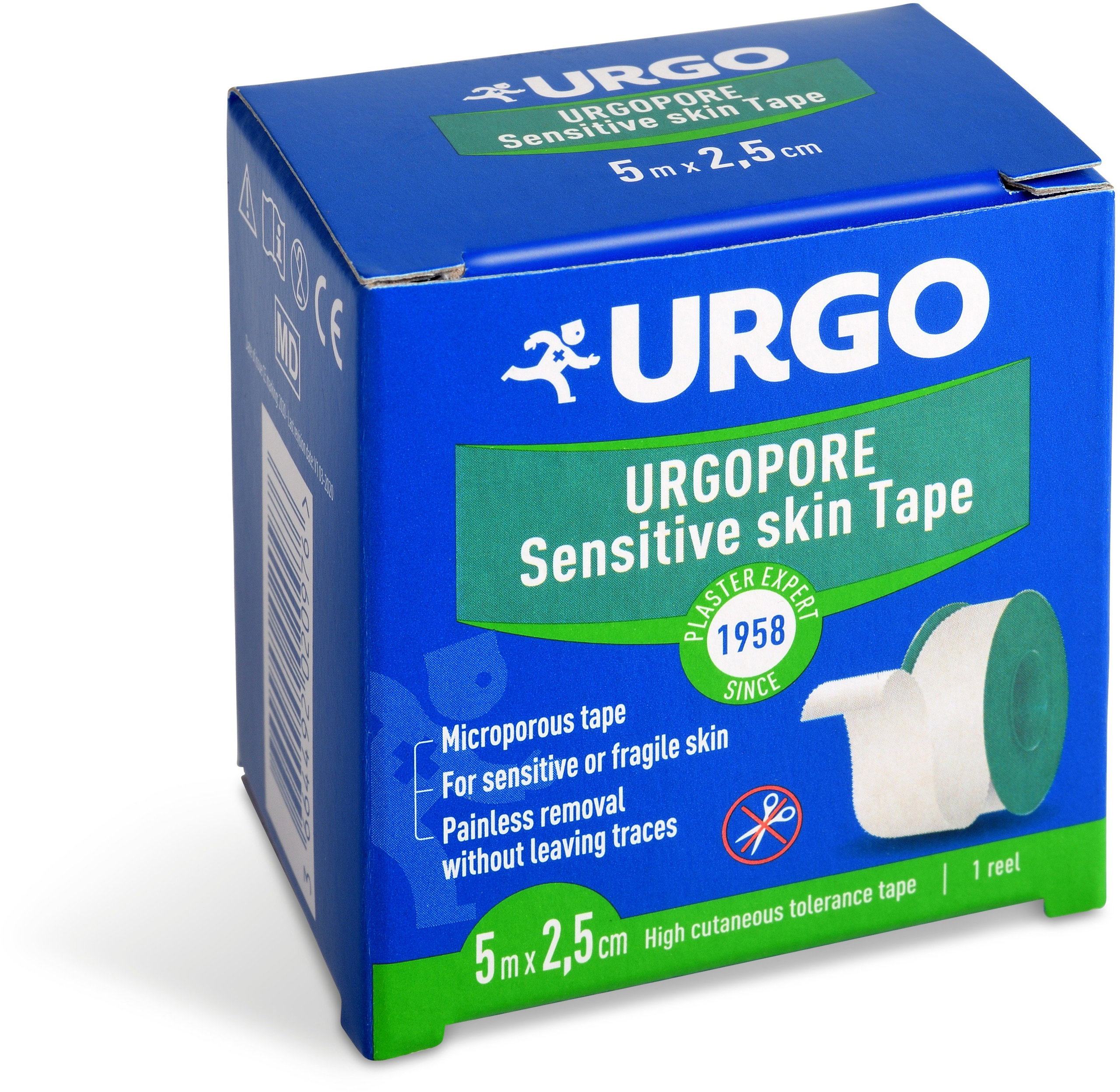 Urgo Pore patch non-woven textile 2.5 cm × 5 m - Plaster