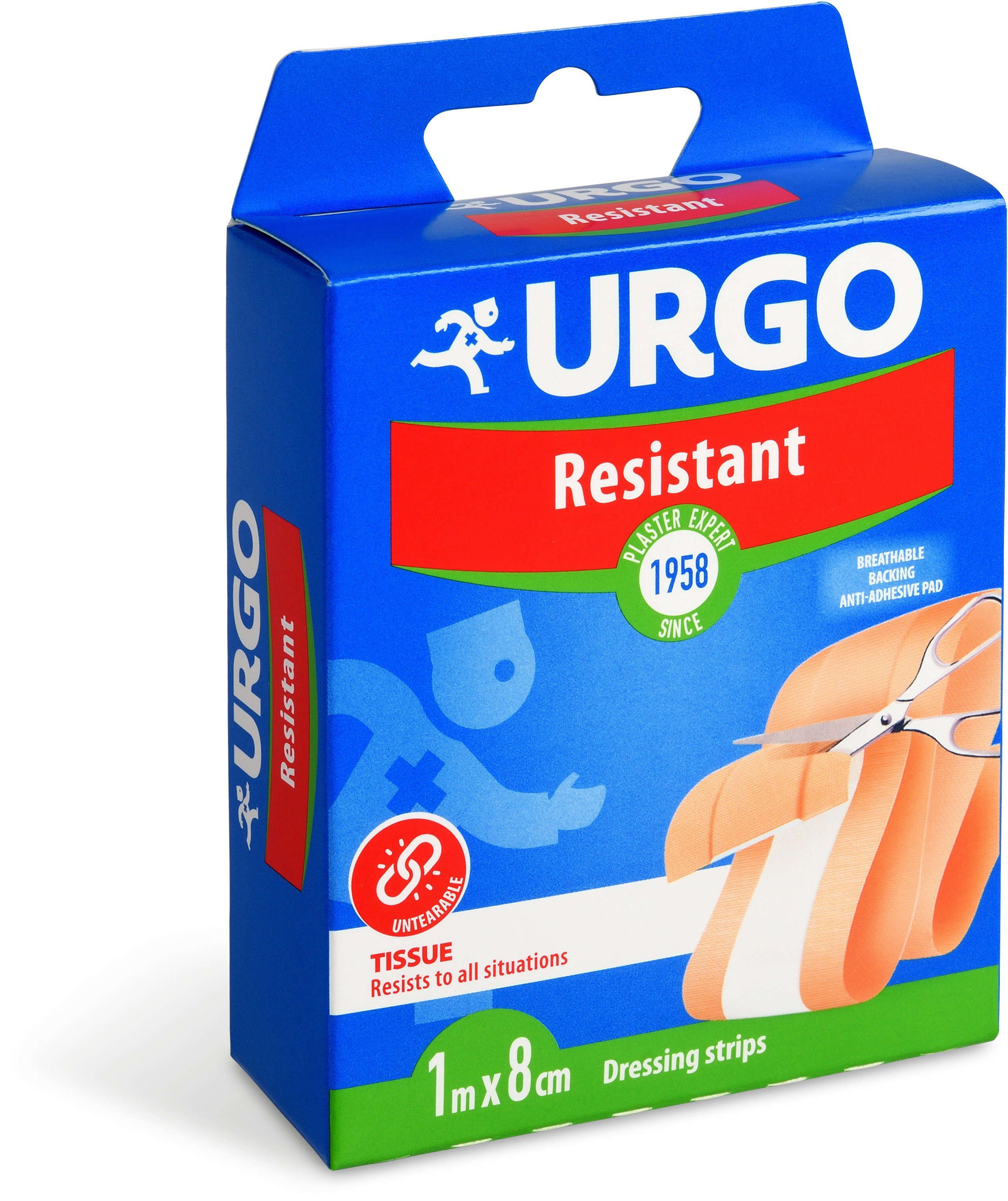 Urgo Resistant Resistant Patch 1 m × 8 cm - Plaster