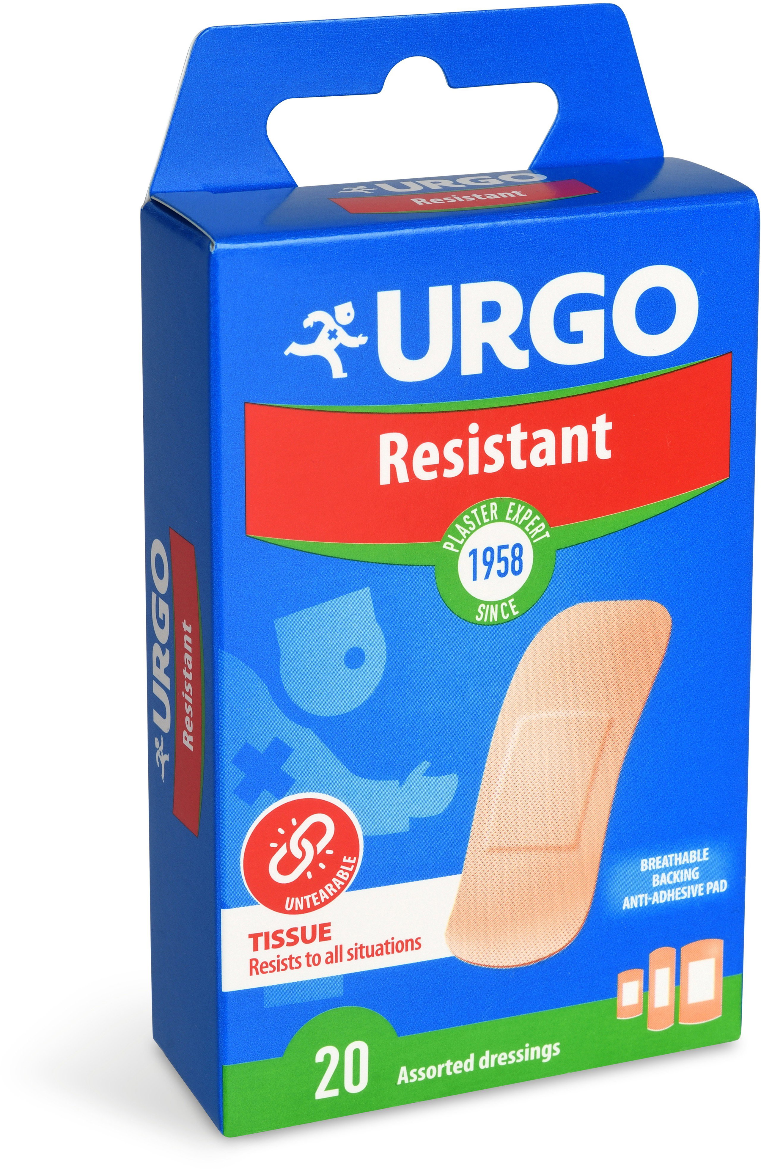 Urgo Resistant resistant patch 20 pcs - Plaster