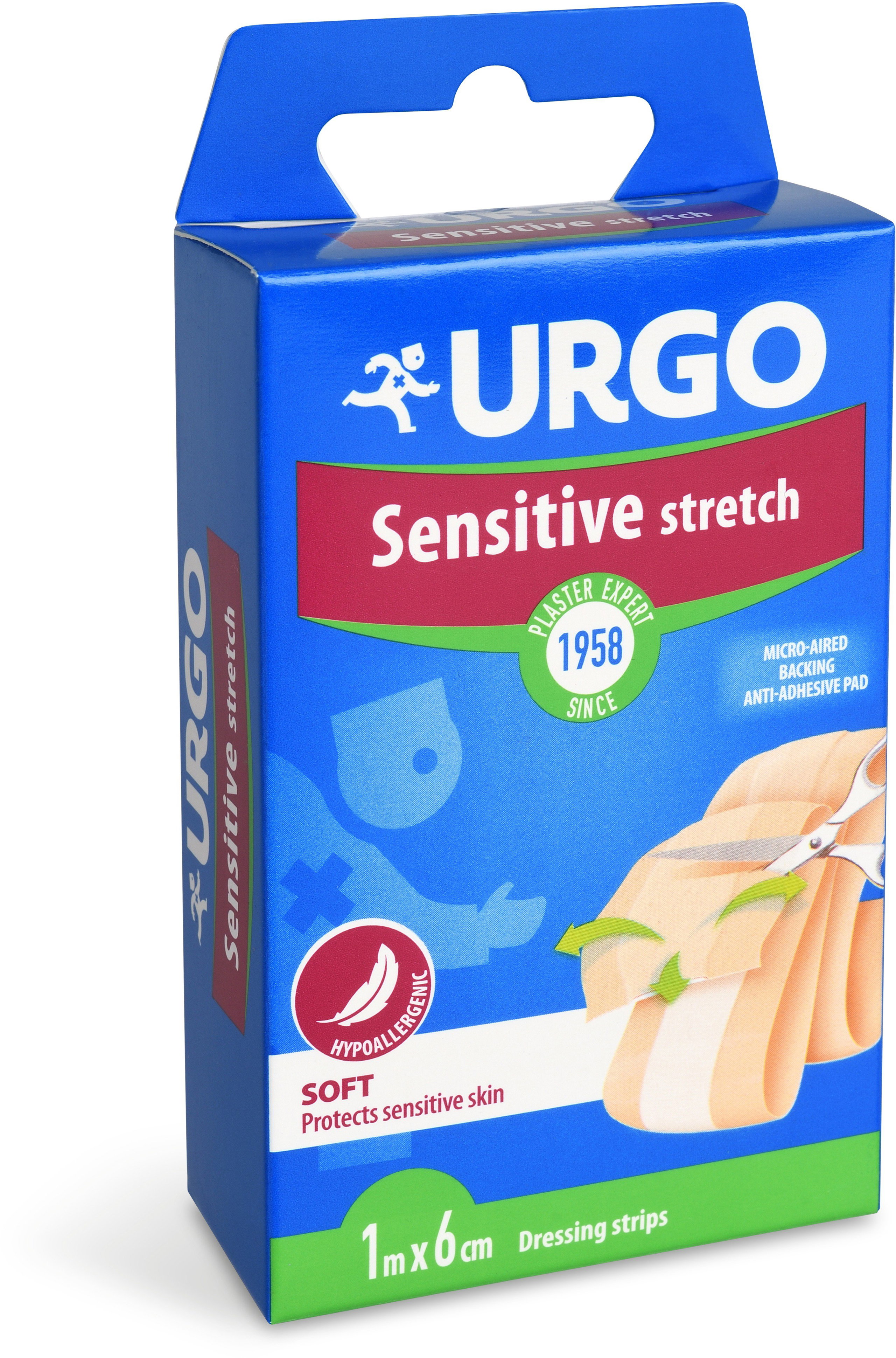 Urgo Sensitive sensitive skin patch 1 m × 6 cm - Plaster