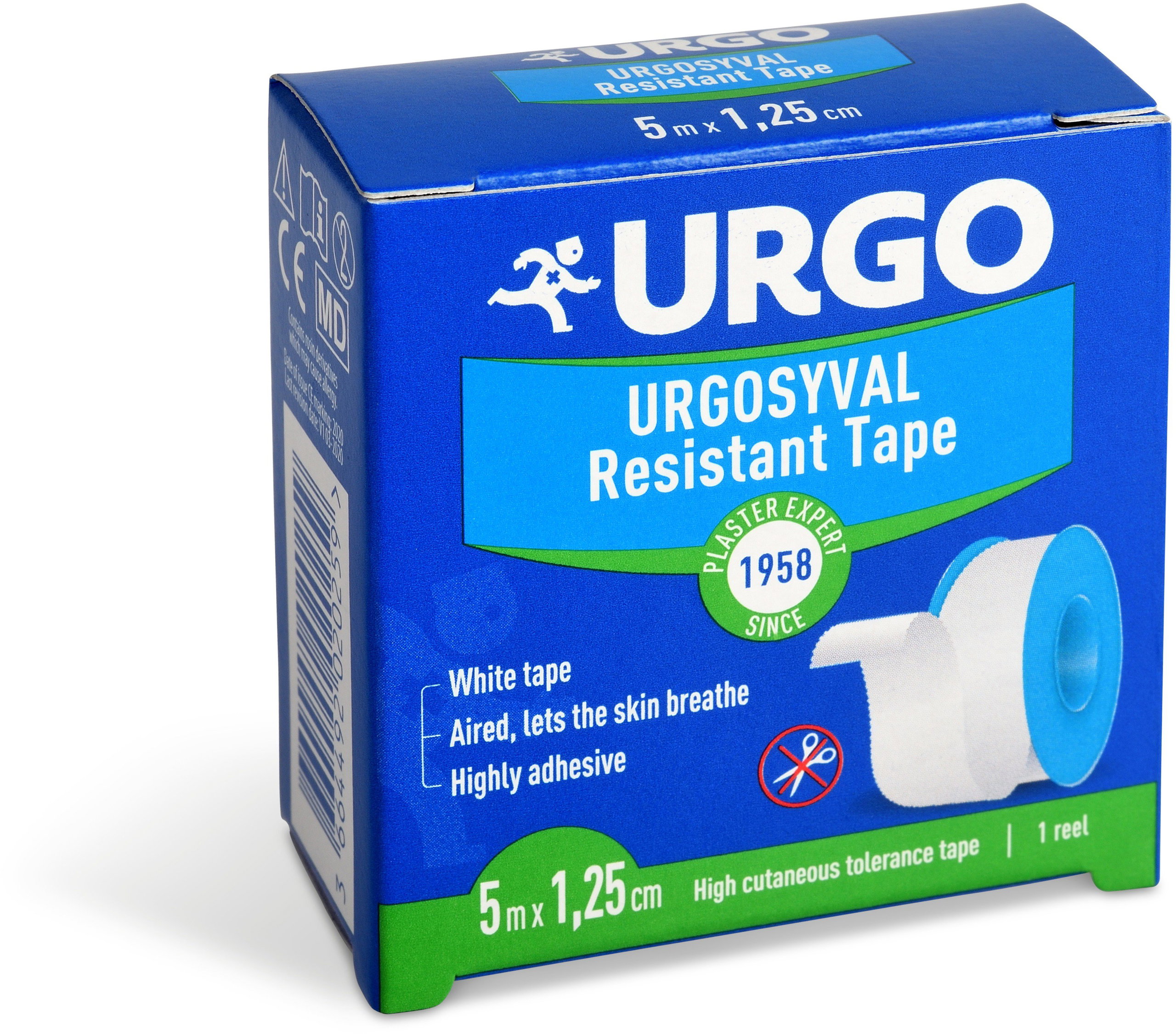 Urgo Syval textile patch white 1.25 cm × 5 m - Plaster