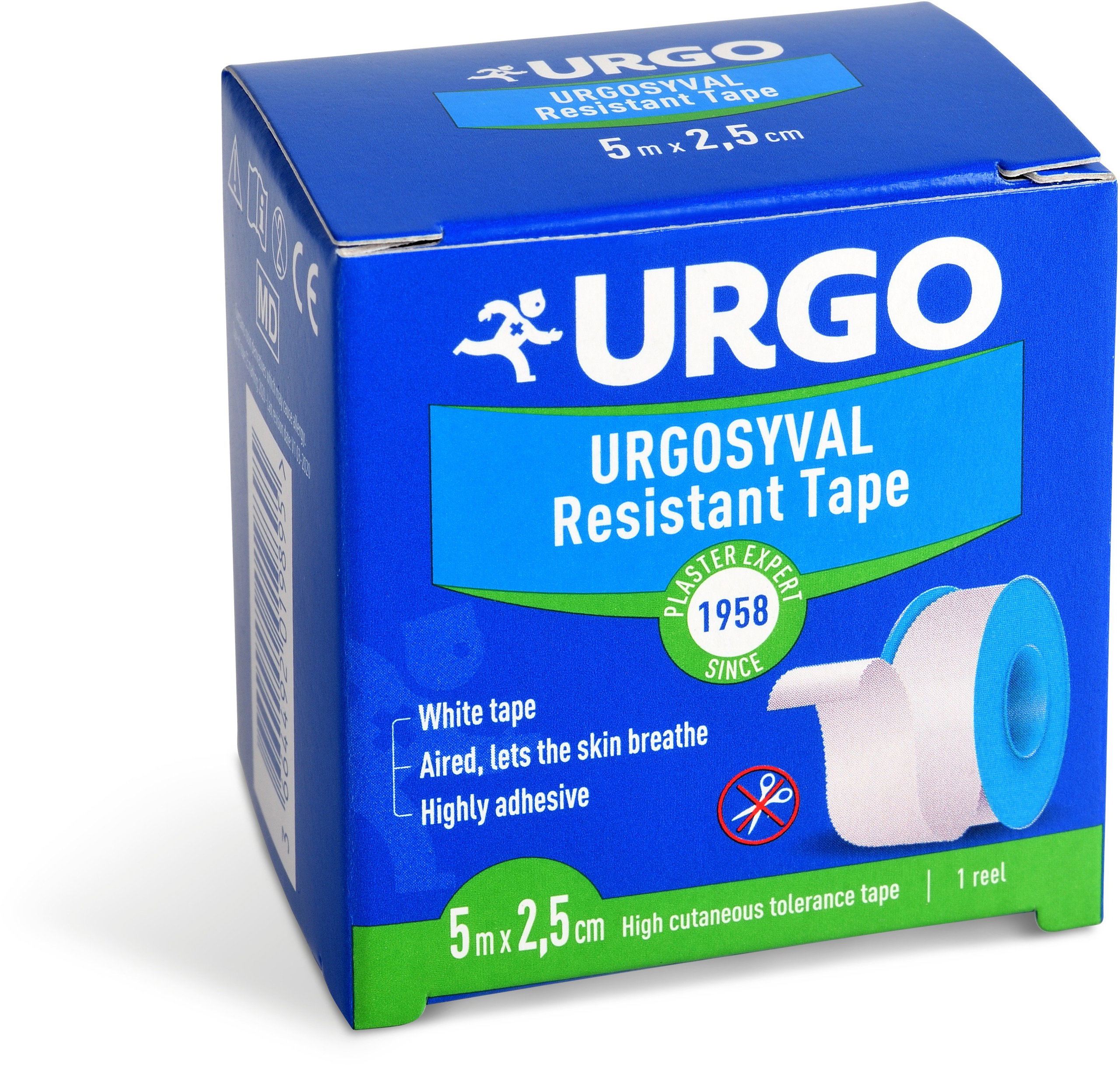 Urgo Syval textile patch white 2.5 cm × 5 m - Plaster