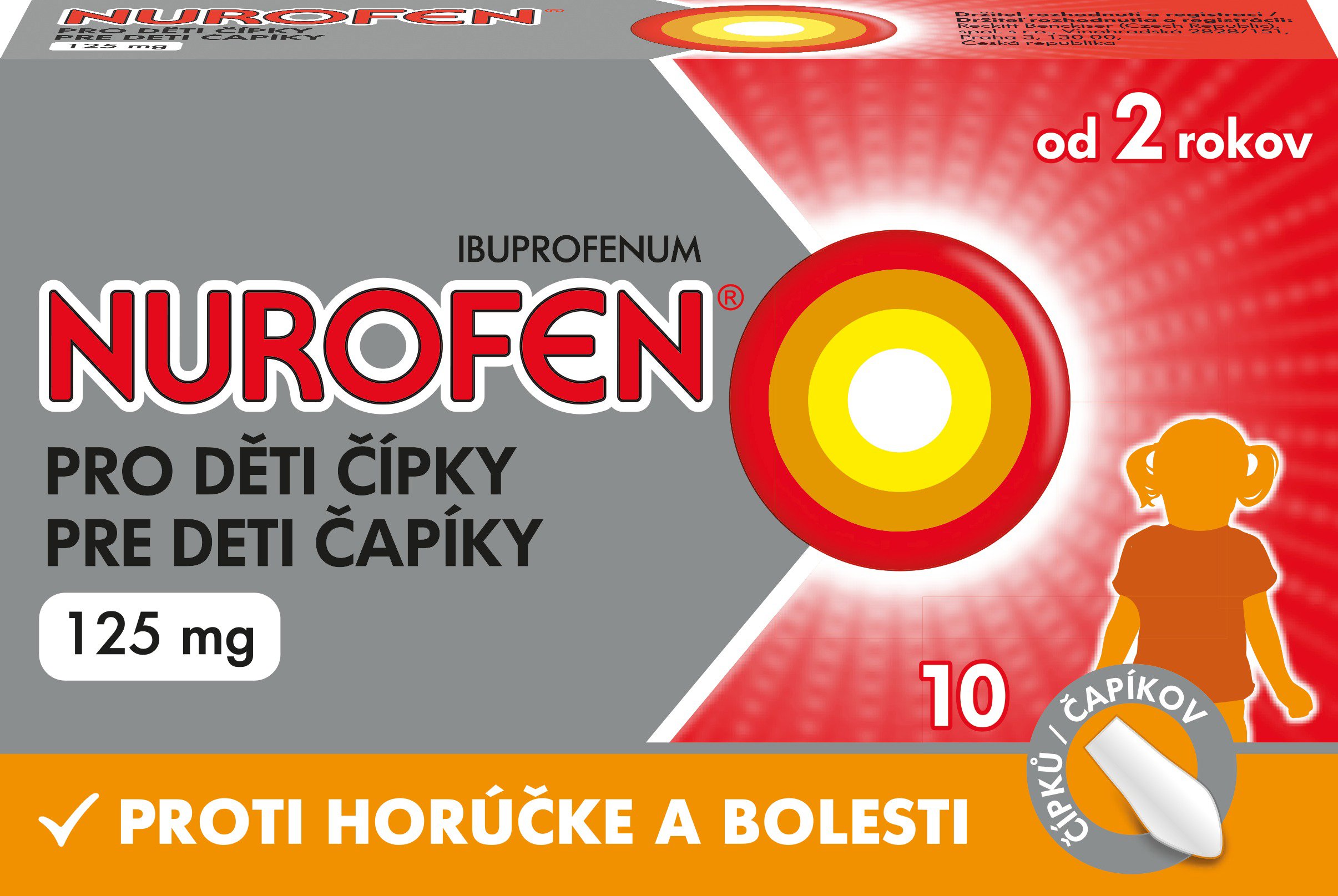 Nurofen for children 125 mg 10 suppositories - Medicinal Product