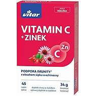 Vitar Vitamin C + Zinc + Echinacea + Rosehip 45 tablets - Vitamin C