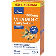 Vitar Vitamin C 1000 mg + sea buckthorn 120 tablets - Vitamin C
