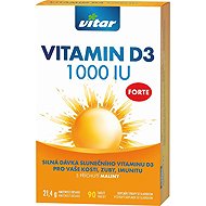 Vitar Vitamin D3 Forte 1000 IU 90 tablets - Vitamin D3