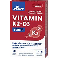 Vitar Vitamin K2 + D3 Forte 60 tablets - Vitamin K2
