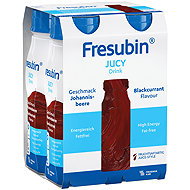 Fresubin Jucy Drink Blackcurrant 4 × 200 ml - Food for Special Medical Purposes