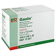 Gazin Gauze compression hydrophilic sterile 8 layers 7,5 × 7,5 cm 100 pcs - Gauze