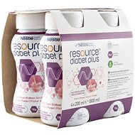 Resource Diabet Plus Strawberry 4 × 200 ml - Food for Special Medical Purposes