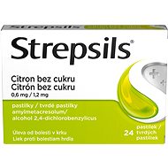 Strepsils Lemon without sugar 24 lozenges - Medicinal Product