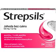 Strepsils Strawberry without sugar 24 lozenges - Medicinal Product