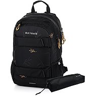 Oxybag Student Backpack + Case Oxy Sport Flowers - Backpack