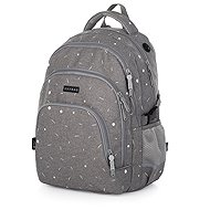Oxybag Student Backpack Oxy Scooler Grey geometric - Backpack