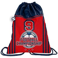 PASO backpack duffle bag with front pocket Football red - Drawstring Bag