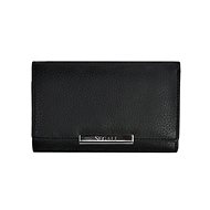 Women's leather wallet SEGALI 7074 black - Wallet