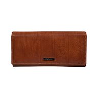 Women's leather wallet SEGALI 7120 cognac - Wallet
