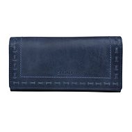 Women's leather wallet SEGALI 7052 indigo - Wallet