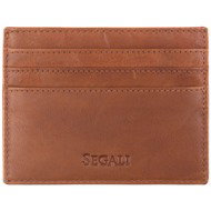 SEGALI 19 cognac leather billfold - Wallet