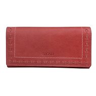 Women's leather wallet SEGALI 7052 red - Wallet