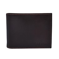 Dollar bag leather SEGALI 1751 dark brown - Wallet