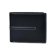 Men's leather wallet SEGALI 7105 black - Wallet