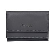 Women's leather wallet SEGALI 1756 grey - Wallet