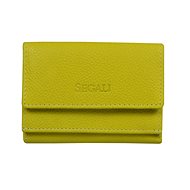 Women's leather wallet SEGALI 1756 neon lime - Wallet