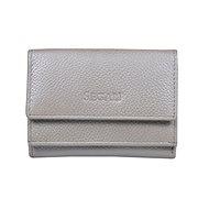 Women's leather wallet SEGALI 1756 silver - Wallet
