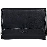 Women's leather wallet SEGALI 7023 Z black - Wallet