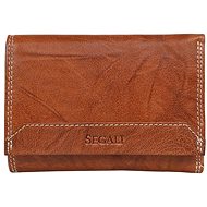 Women's leather wallet SEGALI 7023 Z tan - Wallet