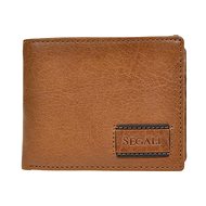 Men's leather wallet SEGALI 70076 lt. cognac - Wallet
