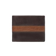 Men's leather wallet SEGALI 81096 brown/tan - Wallet