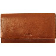 Women's leather wallet SEGALI 28 cognac - Wallet