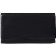 Women's leather wallet SEGALI 28 black - Wallet