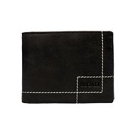 Men's leather wallet SEGALI 02 black - Wallet