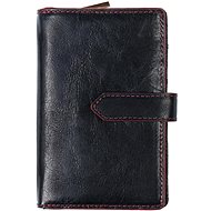 Women's leather wallet SEGALI 3743 black/red - Wallet