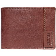Men's leather wallet SEGALI 3490 brown - Wallet