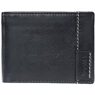 Men's leather wallet SEGALI 3490 black - Wallet