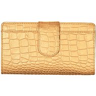 Women's leather wallet SEGALI 70099 gold - Wallet